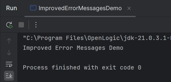 Improved Error Messages
